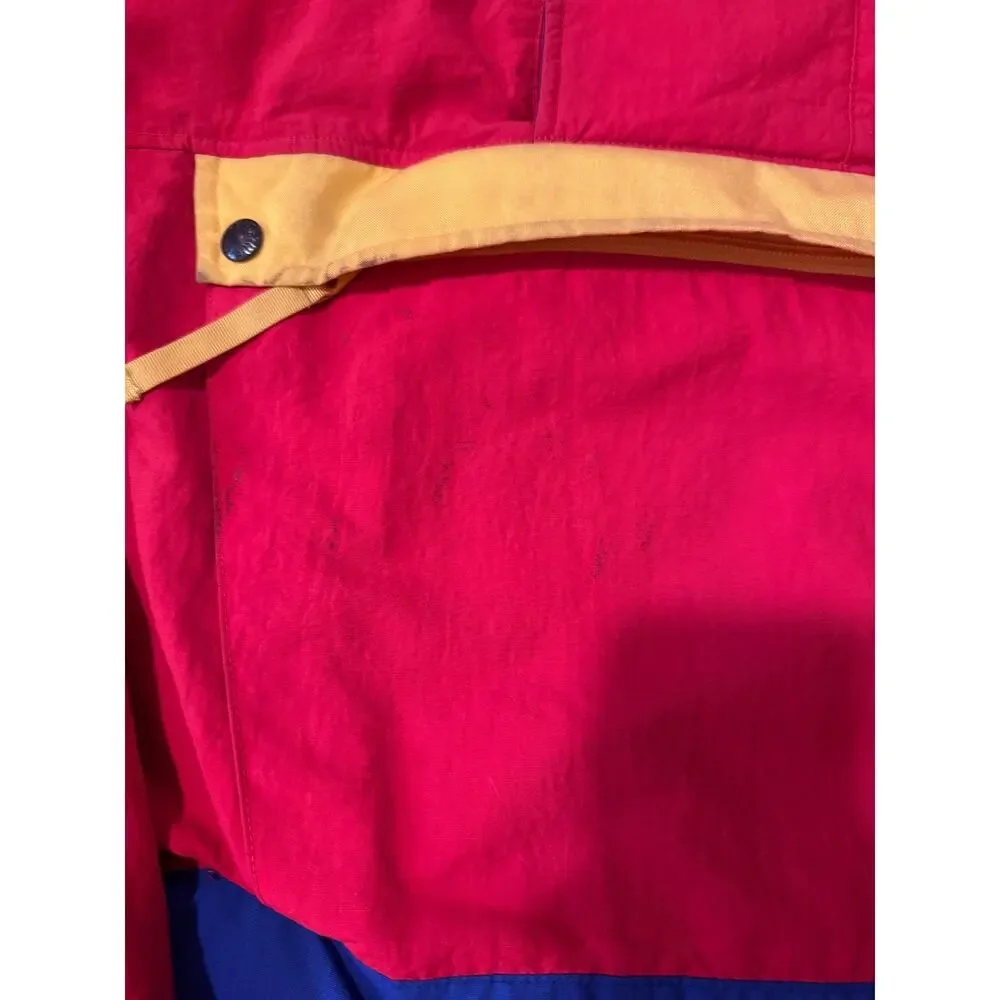 Vintage The North Face Vertical Primary Colorblock Gore-Tex Anorak Jacket Coat L